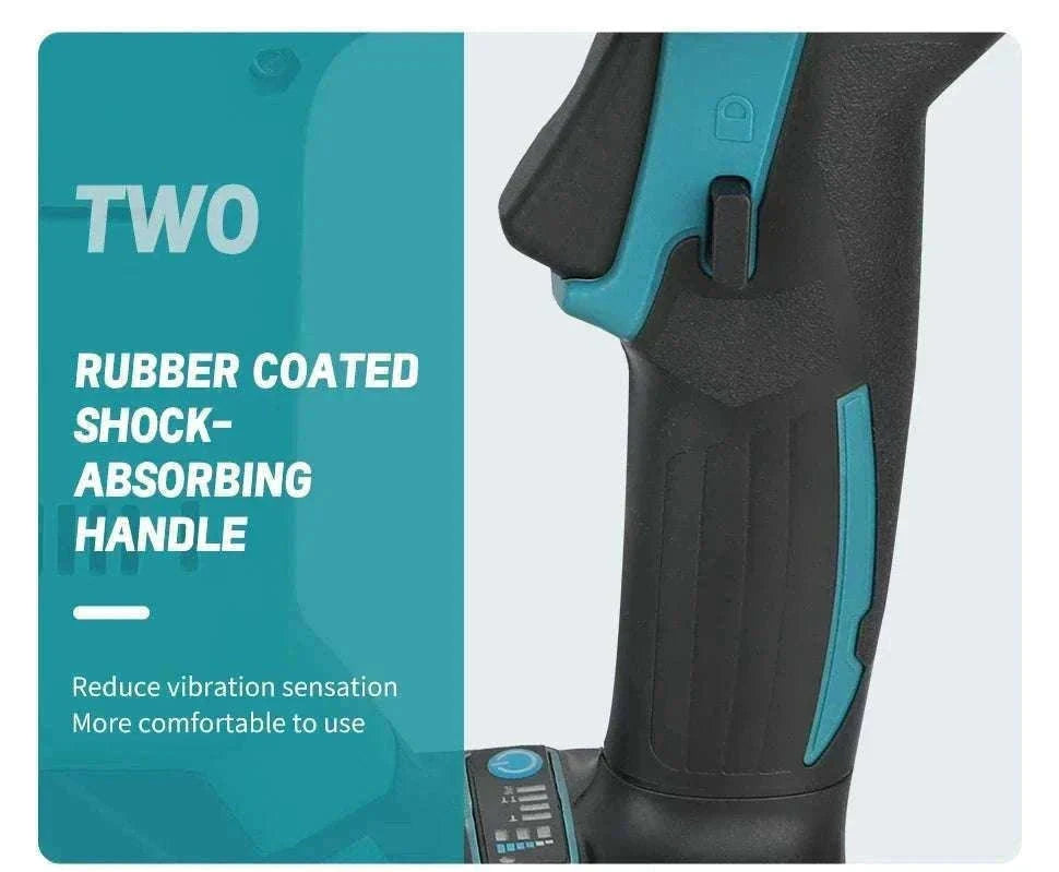 Cordless Nail Gun 10–30mm 100-Nail Capacity High-Speed Woodworking Tool-1Battery 1Charger EU