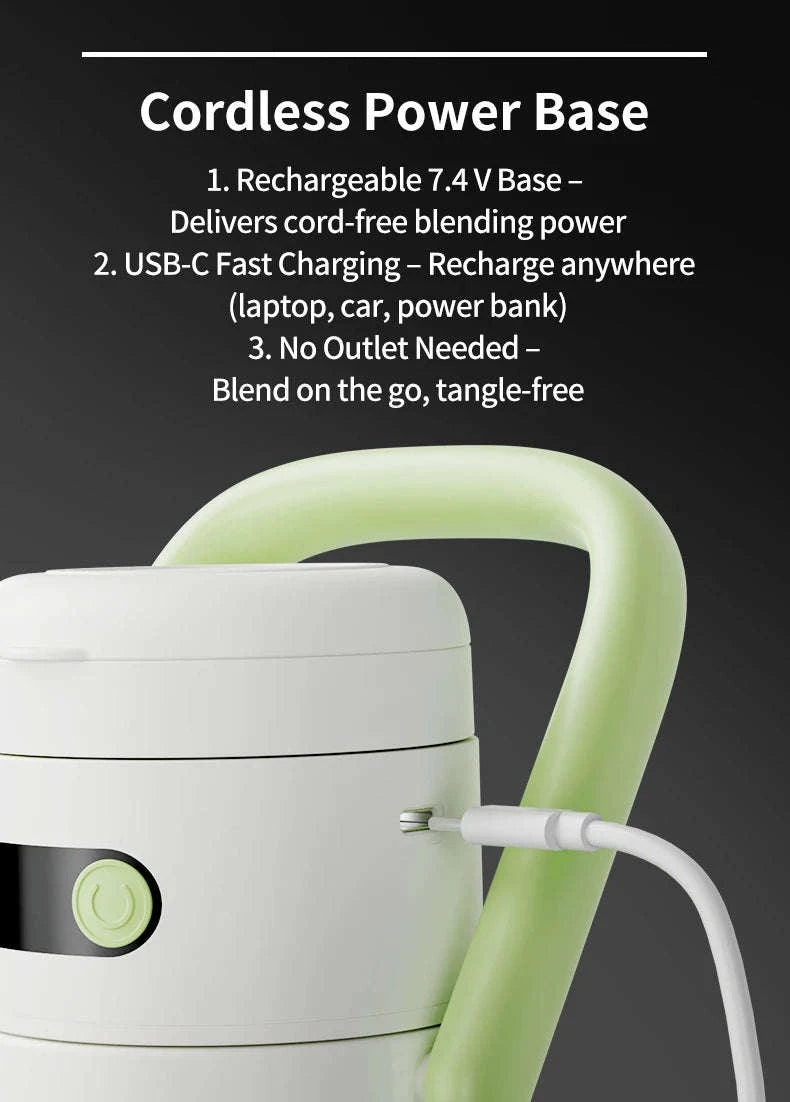 Cordless Portable Blender for Shakes and Smoothies-pink / 7.4V / United States