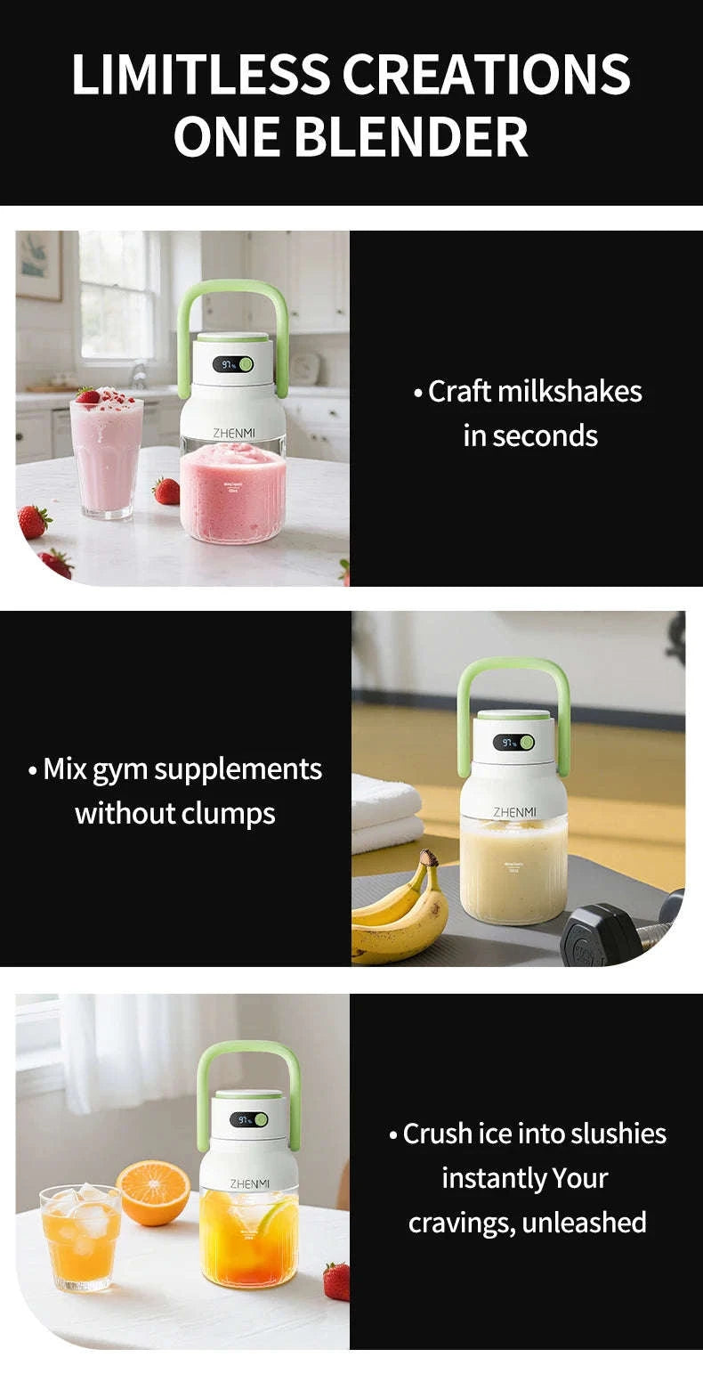 Cordless Portable Blender for Shakes and Smoothies-pink / 7.4V / United States