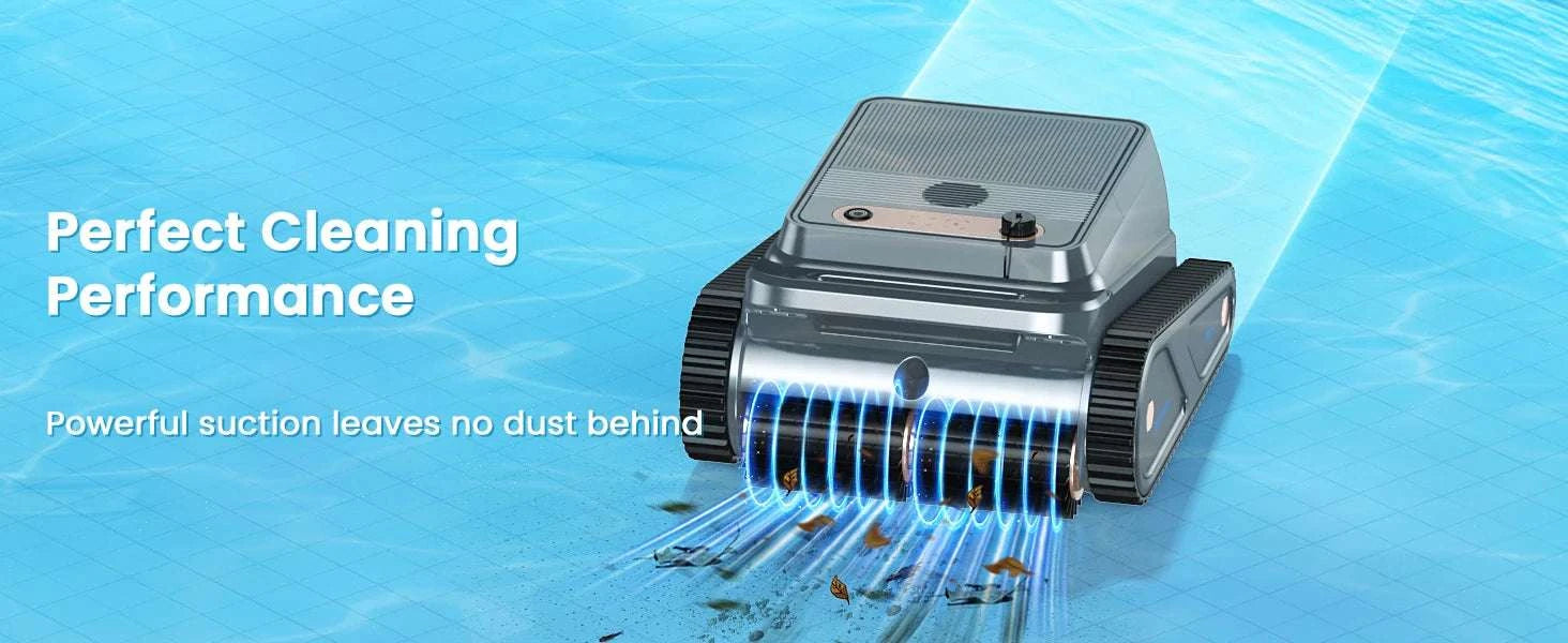 Cordless Robotic Pool Cleaner with Wall & Waterline Cleaning, 150min Runtime-black / United States