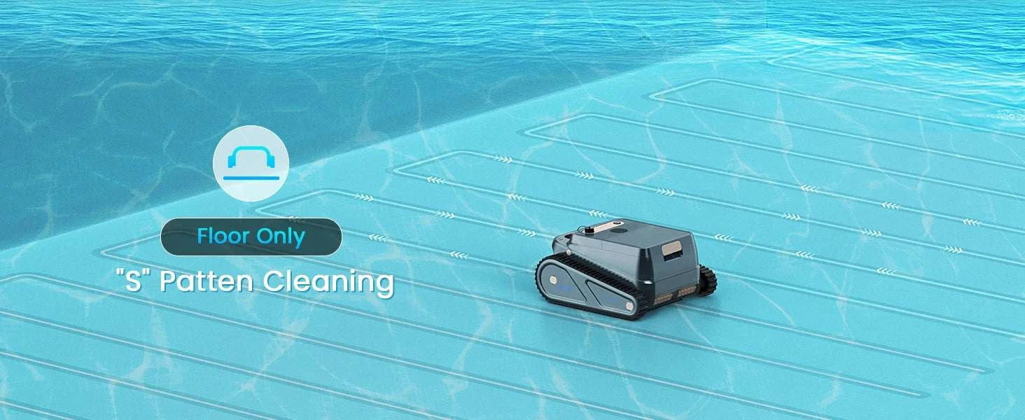 Cordless Robotic Pool Cleaner with Wall & Waterline Cleaning, 150min Runtime-black / United States