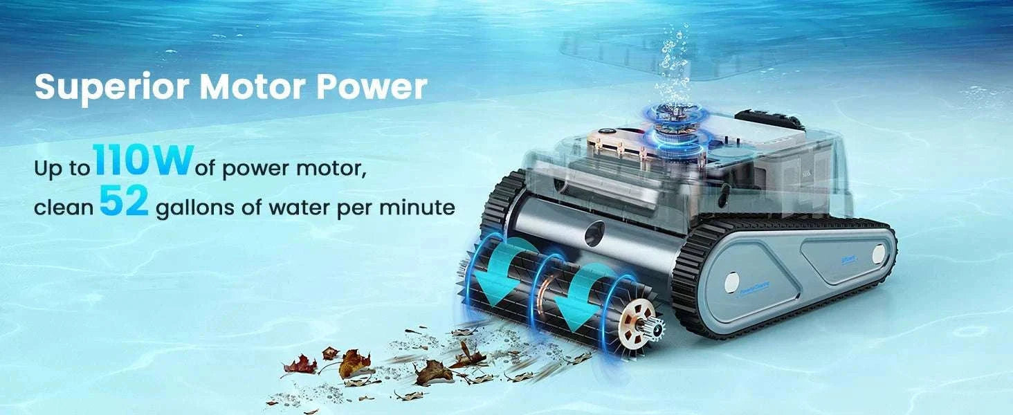 Cordless Robotic Pool Cleaner with Wall & Waterline Cleaning, 150min Runtime-black / United States