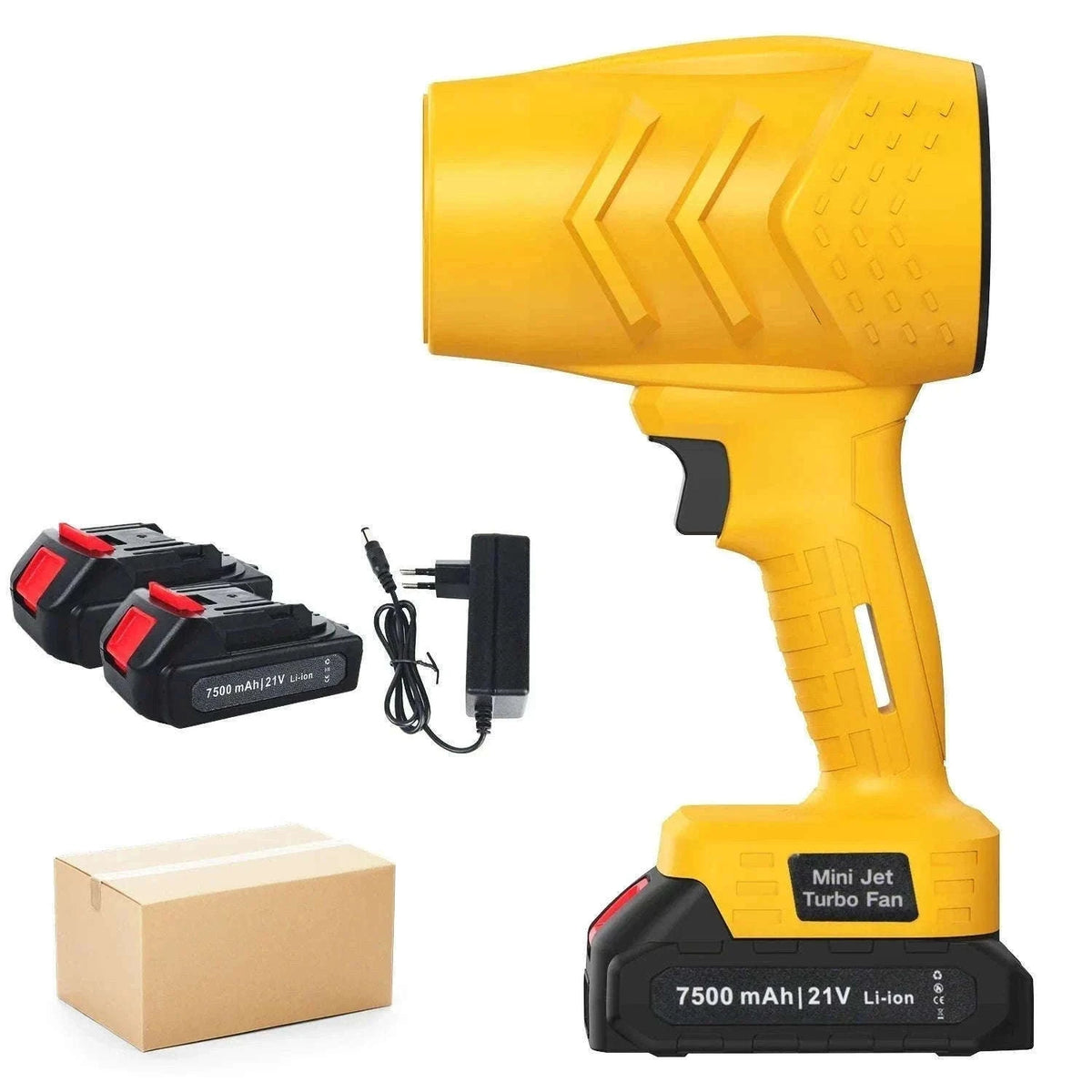 Cordless Turbo Air Blower 120km/h High-Speed Dust & Leaf Cleaner-Blue 1 pc Battery / france / EU