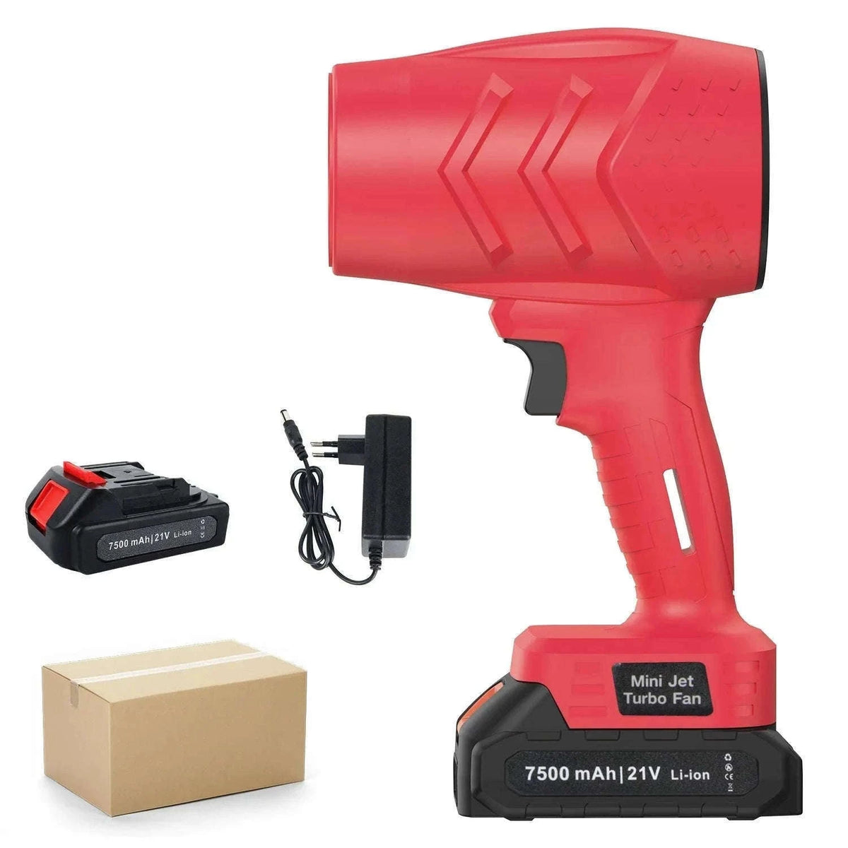 Cordless Turbo Air Blower 120km/h High-Speed Dust & Leaf Cleaner-Blue 1 pc Battery / france / EU