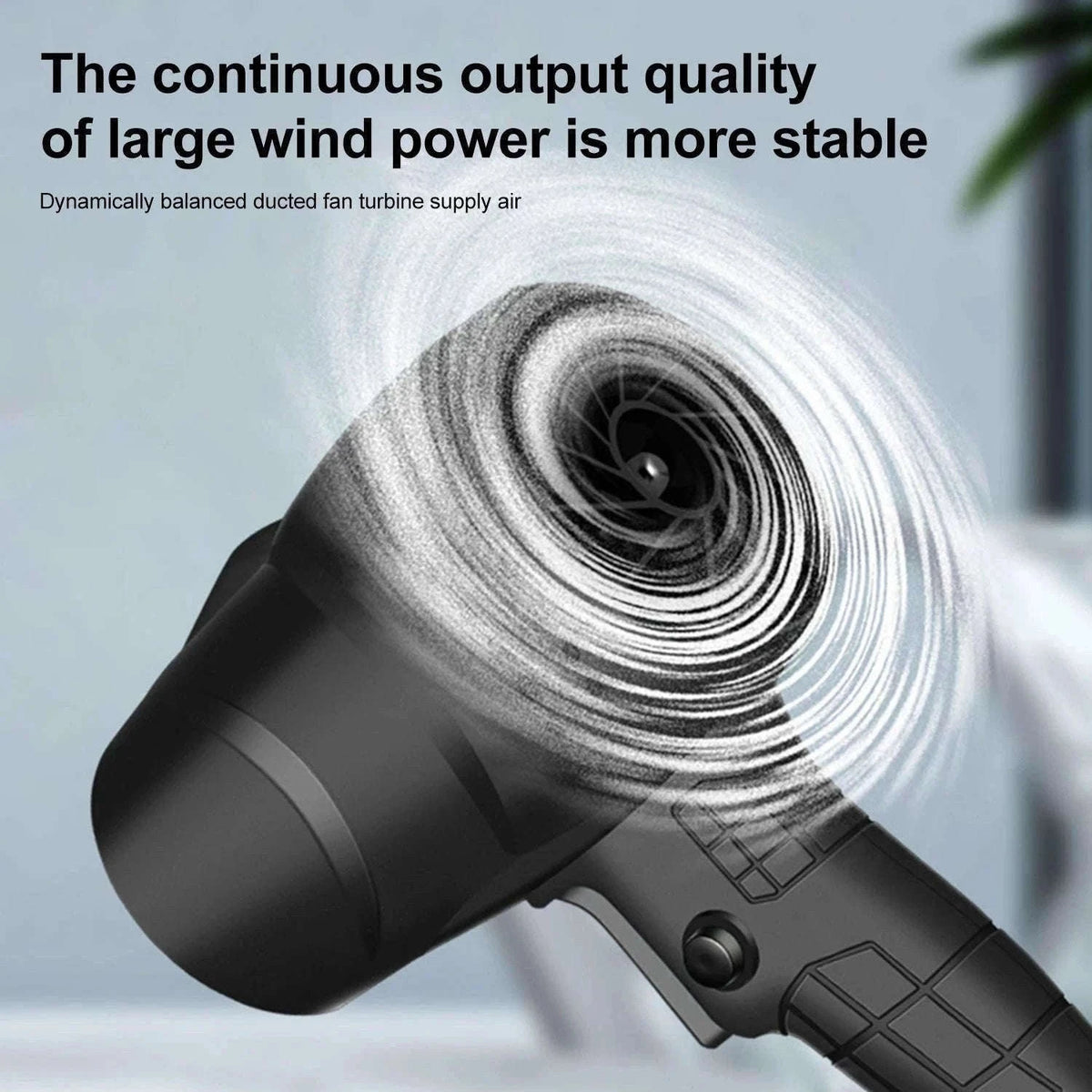 Cordless Turbo Air Blower 120km/h High-Speed Dust & Leaf Cleaner-Blue 1 pc Battery / france / EU