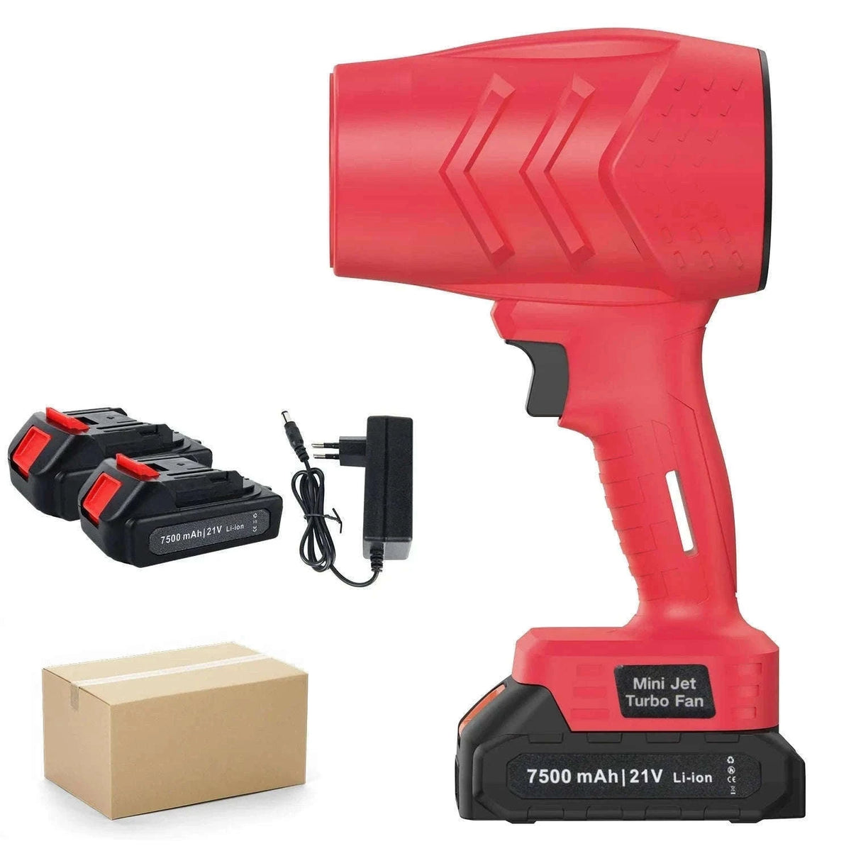 Cordless Turbo Air Blower 120km/h High-Speed Dust & Leaf Cleaner-Blue 1 pc Battery / france / EU