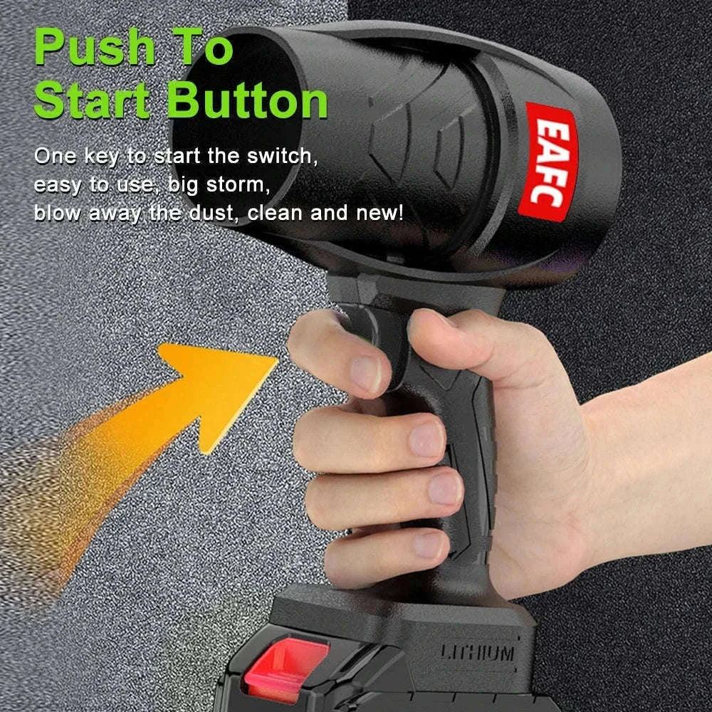 Cordless Turbo Air Blower 21V High-Speed Cleaner for Dust and Leaves-2 Battery / Battery Powered / GERMANY