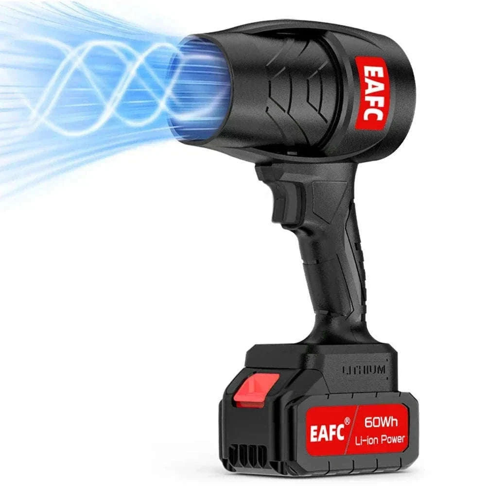 Cordless Turbo Air Blower 21V High-Speed Cleaner for Dust and Leaves-2 Battery / Battery Powered / GERMANY