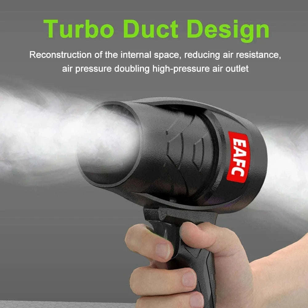 Cordless Turbo Air Blower 21V High-Speed Cleaner for Dust and Leaves-2 Battery / Battery Powered / GERMANY