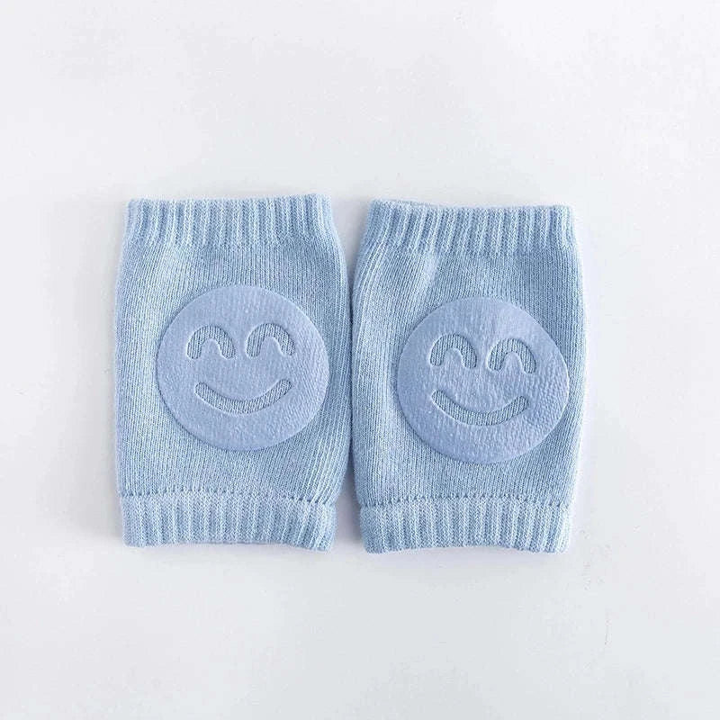 Cotton Baby Knee & Elbow Pads - Blue-blue