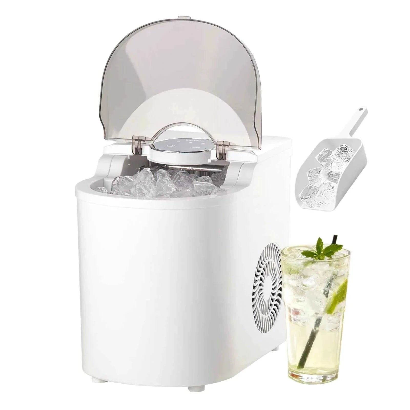 Countertop Ice Maker 7 Cubes Ready in 6 Minutes 26 lbs per Day-26lbs / United States