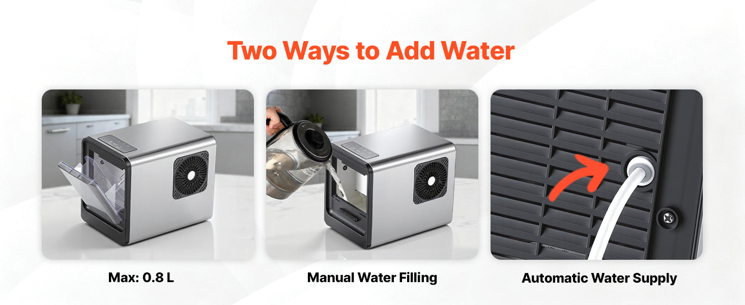 Countertop Nugget Ice Maker 33–44 lbs/Day with Self-Cleaning