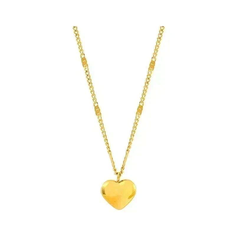 Couple Heart Necklace with Elegant Light Luxury Design-style 01