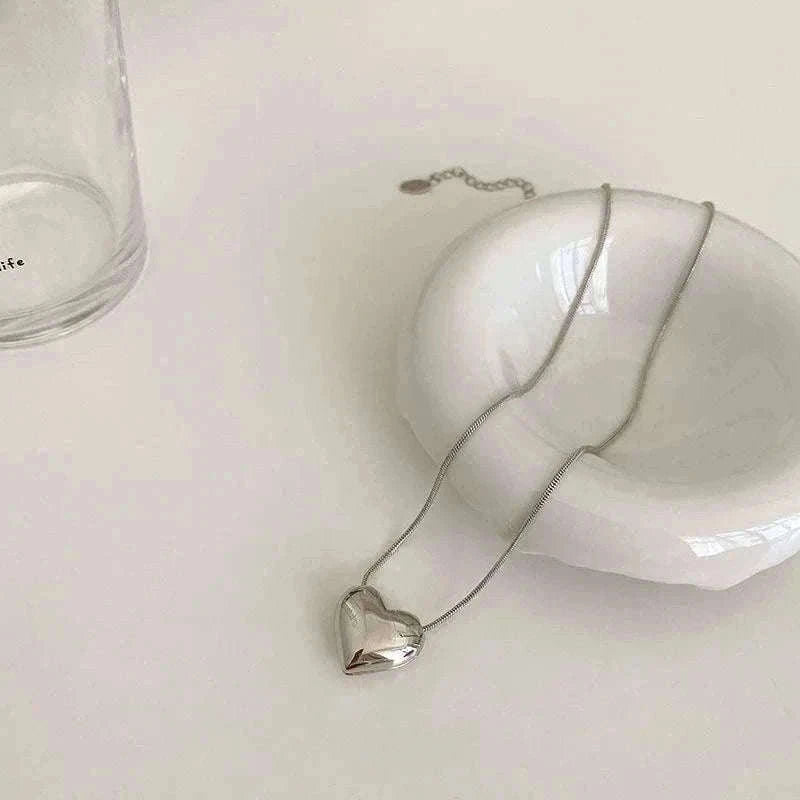 Couple Heart Necklace with Elegant Light Luxury Design-style 01