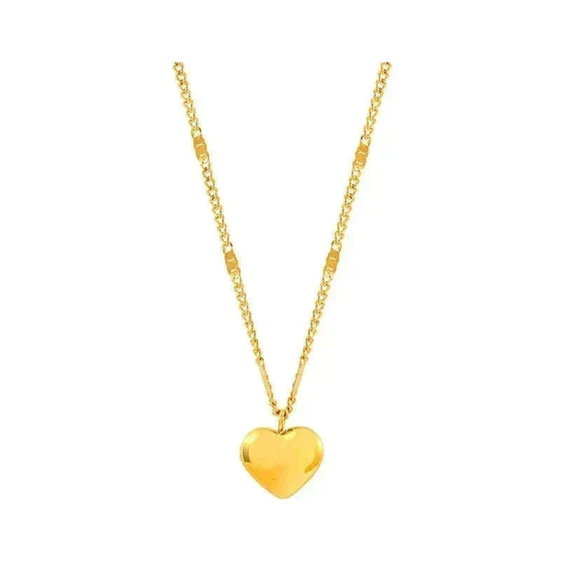 Couple Heart Necklace with Elegant Light Luxury Design-style 01