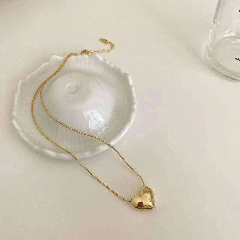 Couple Heart Necklace with Elegant Light Luxury Design-style 01