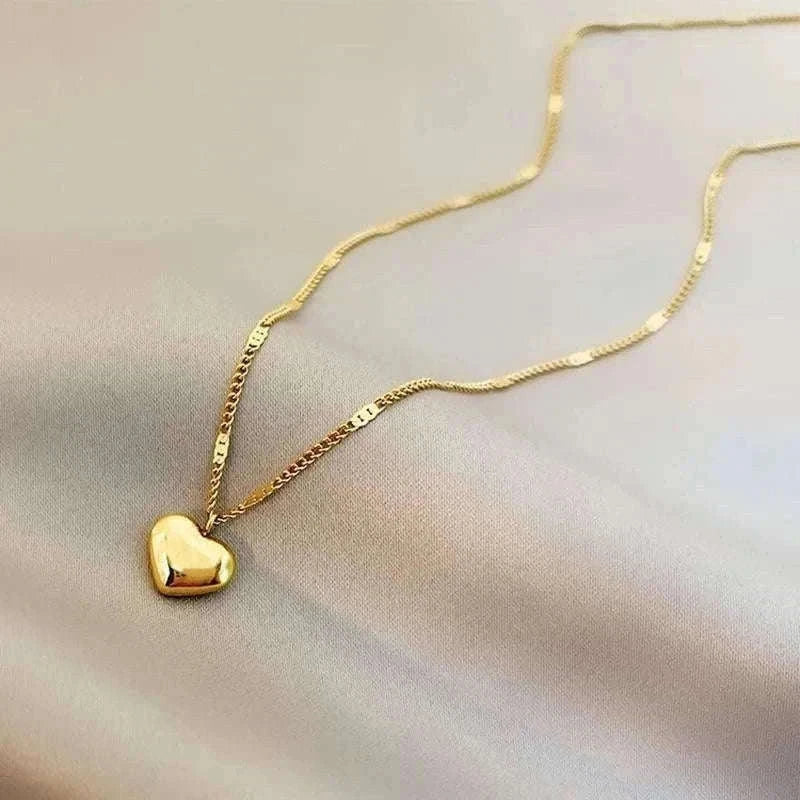 Couple Heart Necklace with Elegant Light Luxury Design-style 01