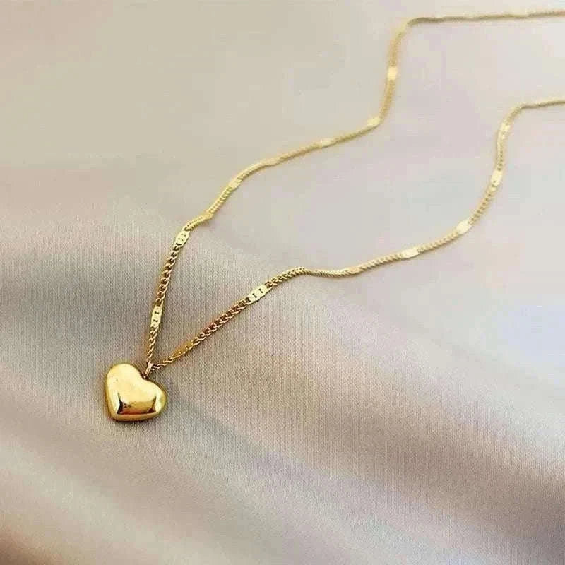 Couple Heart Necklace with Elegant Light Luxury Design-style 01
