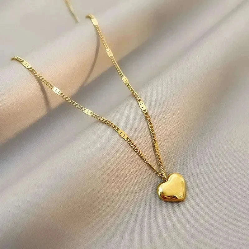 Couple Heart Necklace with Elegant Light Luxury Design-style 01