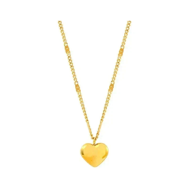 Couple Heart Necklace with Elegant Light Luxury Design-style 01