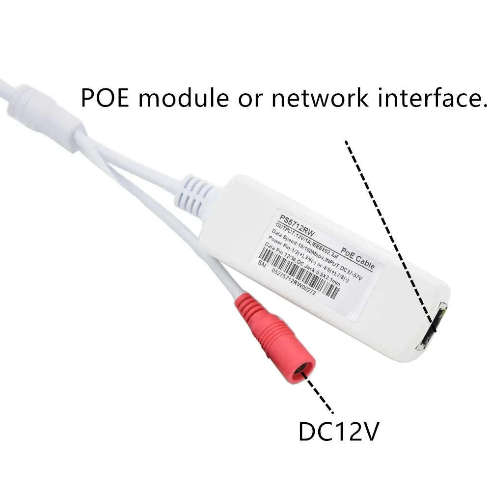 Covert POE WiFi Mini IP Camera with 4K Options-1080P / 2.8mm