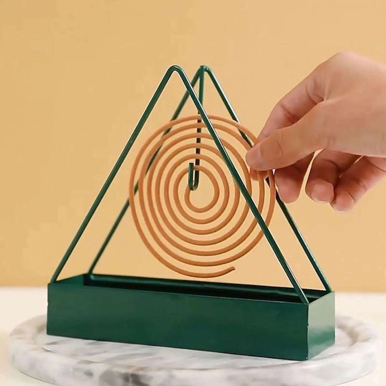 Creative Mosquito Coil Holder with Nordic-Style Tray-B
