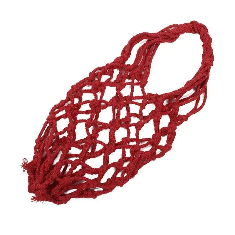 Crochet Cup Holder Bag for Water Bottles and Mugs-red