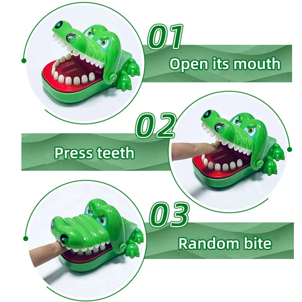 Crocodile Bite Toy Reaction Game-Green / Small