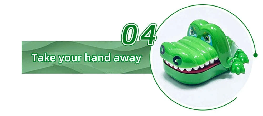 Crocodile Bite Toy Reaction Game-Green / Small