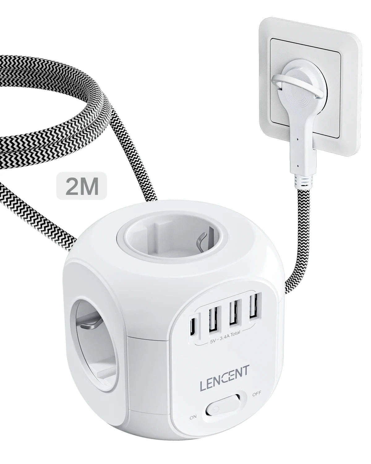 Cube Power Strip-3M 3U1C / EU Plug