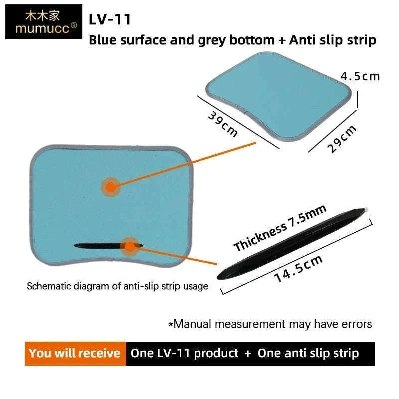 Cushioned Laptop Lap Desk with Wood Surface & Built-In Mouse Pad-LV-32 grey