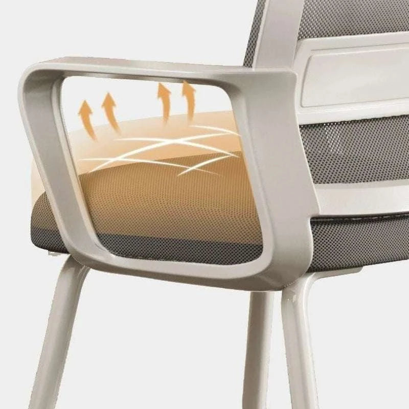 Cushioned Metal Frame Office Chair for Desk, Study, and Dorm Use-B