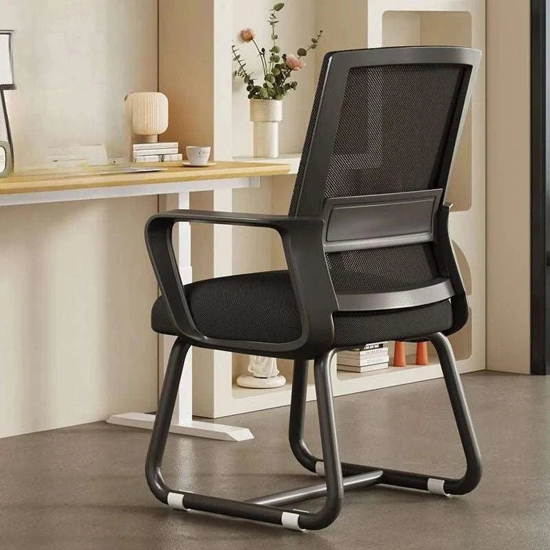 Cushioned Metal Frame Office Chair for Desk, Study, and Dorm Use-B
