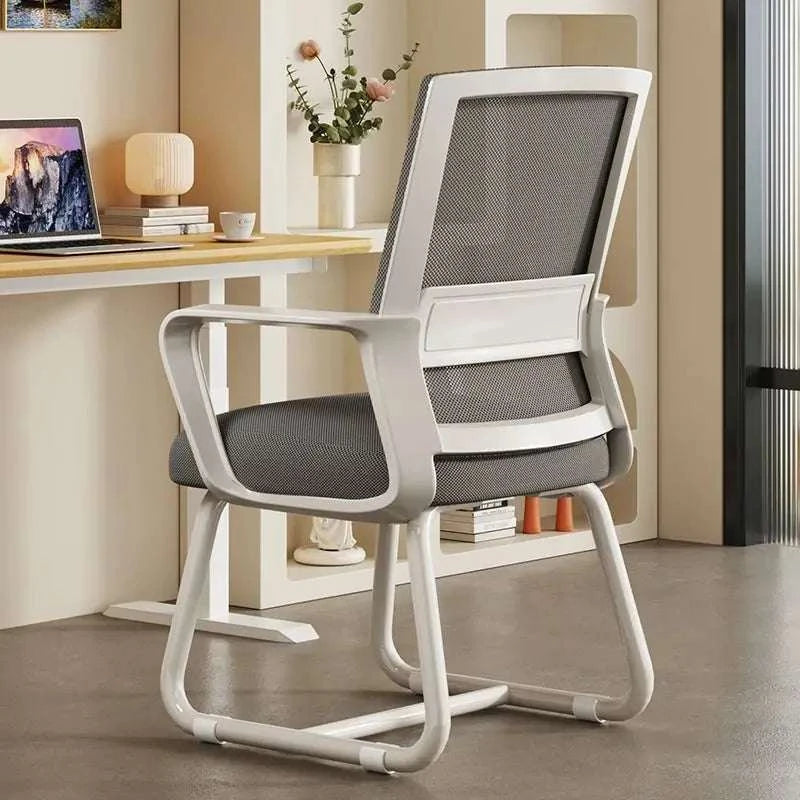 Cushioned Metal Frame Office Chair for Desk, Study, and Dorm Use-B