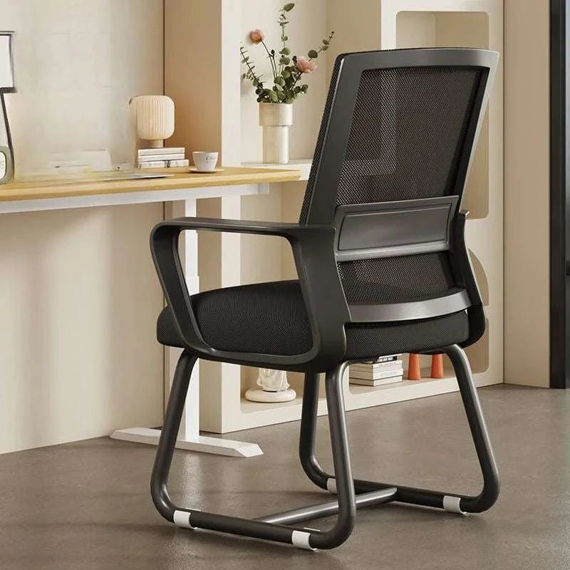 Cushioned Metal Frame Office Chair for Desk, Study, and Dorm Use-B