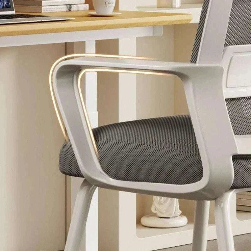 Cushioned Metal Frame Office Chair for Desk, Study, and Dorm Use-B