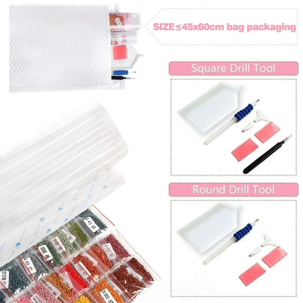 Custom Photo Diamond Painting 5D Art Kit-Full Square / 20x30cm