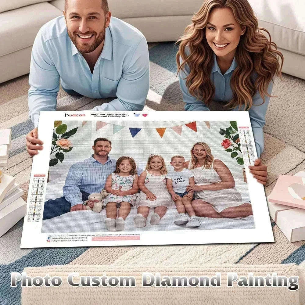 Custom Photo Diamond Painting Kit for Personalized Wall Art-Full Round / 50x80cm