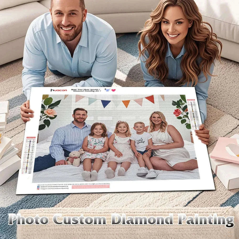 Custom Photo Diamond Painting Kit for Personalized Wall Art-Full Round / 50x80cm