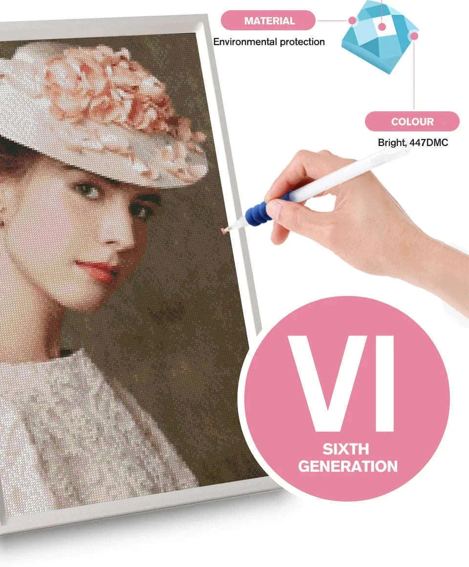 Custom Photo Diamond Painting Kit for Personalized Wall Art-Full Round / 50x80cm