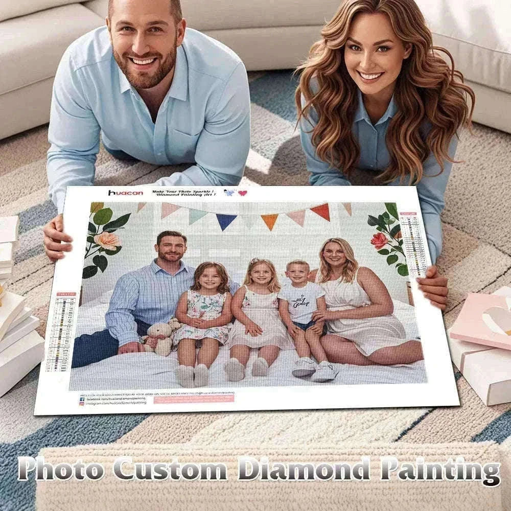 Custom Photo Diamond Painting Kit for Personalized Wall Art-Full Round / 50x80cm
