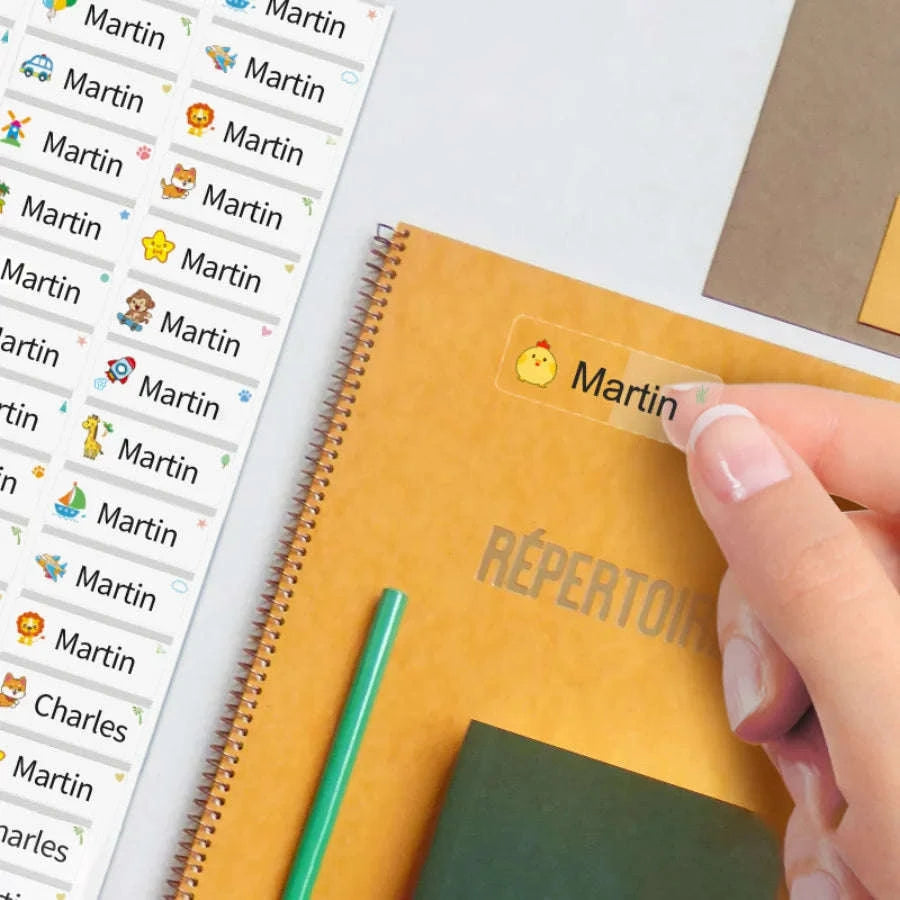 Custom Waterproof Name Stickers-B-120pcs / 3cm