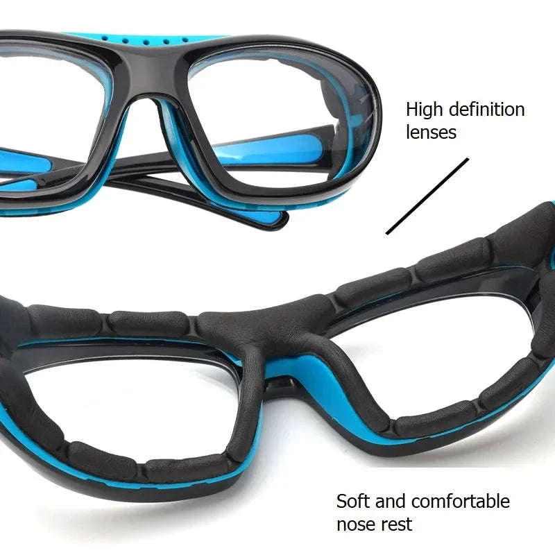Customizable Basketball Sports Goggles for Active Play-Gray / myopia -400