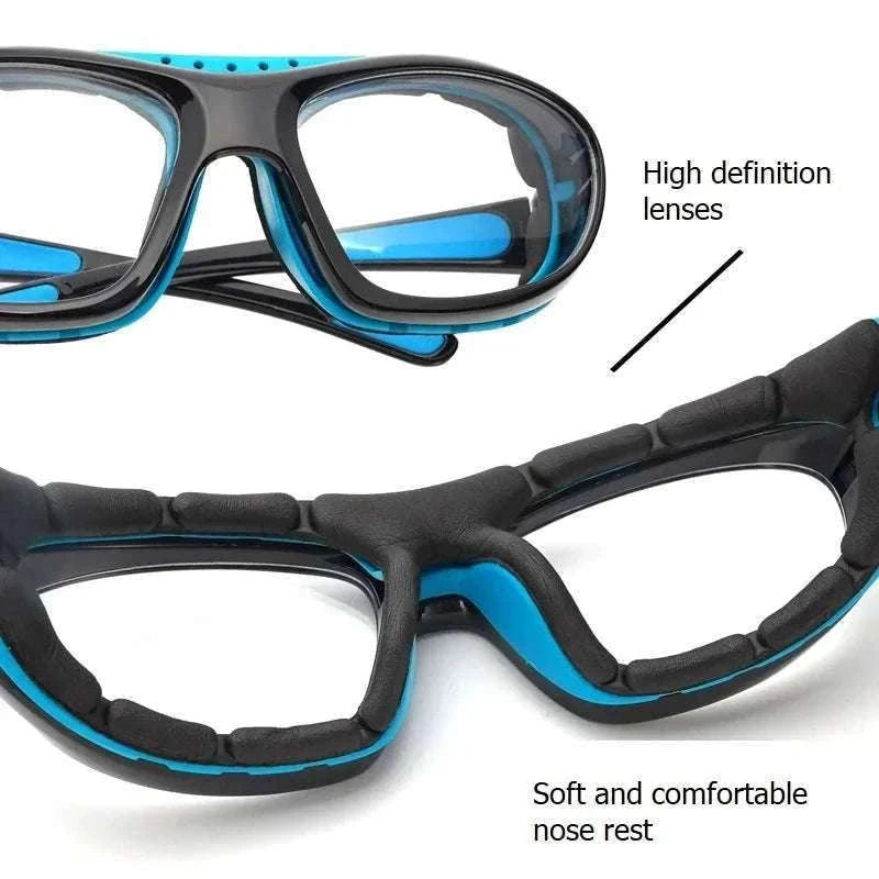 Customizable Basketball Sports Goggles for Clear, Secure Play-Gray / myopia -400
