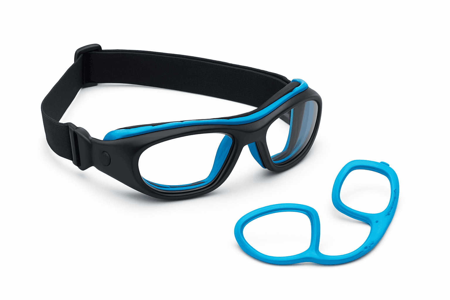 Customizable Basketball Sports Goggles for Clear, Secure Play-Gray / myopia -400