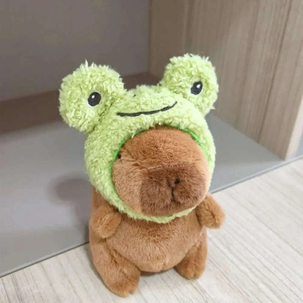 Cute Capybara Plush Toy Hoodie with Wings-Blue-Hoodie C
