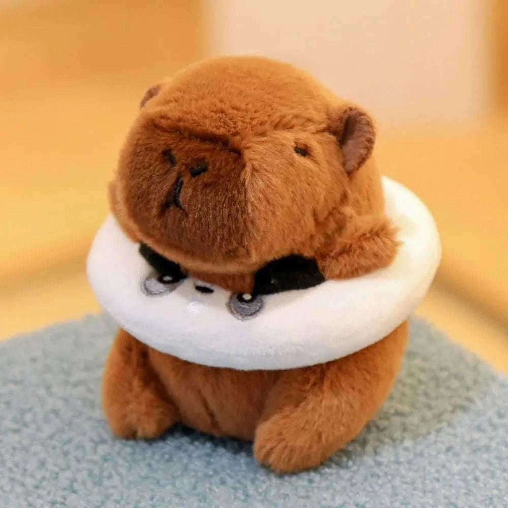Cute Capybara Plush Toy Hoodie with Wings-Blue-Hoodie C