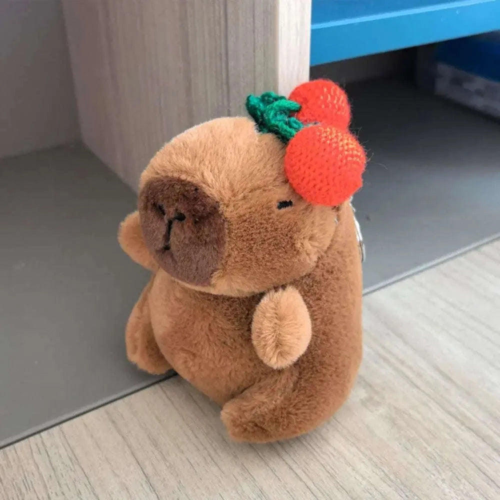Cute Capybara Plush Toy Hoodie with Wings-Blue-Hoodie C