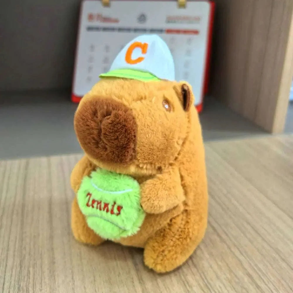 Cute Capybara Plush Toy Hoodie with Wings-Blue-Hoodie C