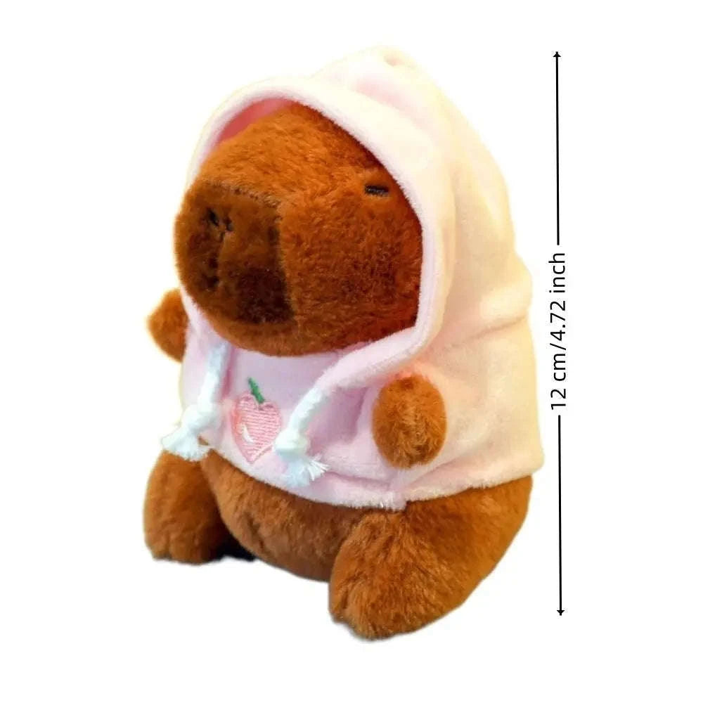 Cute Capybara Plush Toy Hoodie with Wings-Blue-Hoodie C